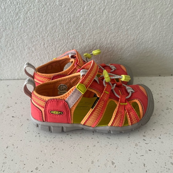 Keen Orange & Red Seacamp lI CNX Hybrid Water Sandals Unisex Toddlers Size 11 - Picture 5 of 15